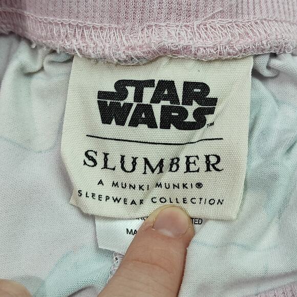 Munki Munki Star Wars Slumber Baby Yoda Grogu Ice Cream Pajama Womens M/L - Picture 6 of 11
